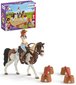 SCHLEICH Westernov jzda set figurka s konm a doplky plast