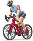 BRUDER 63110 Set zvodn bicykl s figurkou cyklista s kolem plast