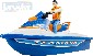 BRUDER 63150 Set vodn sktr lun motorov s figurkou 1:16 plast