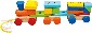 BINO DEVO Baby barevn vlek navlkac tahac + 2 vagnky pro miminko