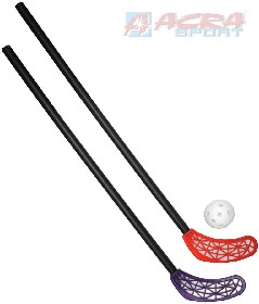 ACRA Sada florbalov RS LASER KID 2 dtsk hokejky 65cm + mek