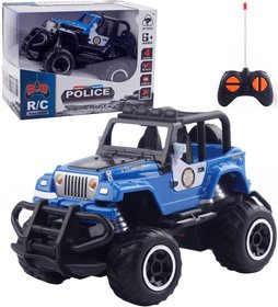 RC Auto ternn policie off-road na vyslaku 1:43 na baterie Svtlo