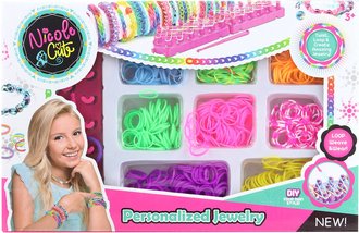 UDLEJ SI NRAMEK Gumiky barevn LOOM BANDS + tkalcovsk stav s doplky