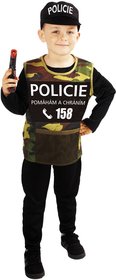 KARNEVAL aty Policie vel. M (116-128cm) 6-8 let *KOSTM*