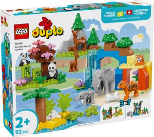 LEGO DUPLO Rodinky divokch zvat 3v1 10446 STAVEBNICE