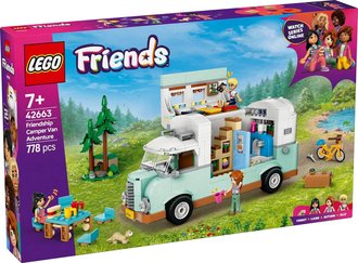 LEGO FRIENDS Dobrodrustv s karavanem ptelstv 42663 STAVEBNICE