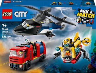 LEGO CITY Remix: Helikoptra, hasisk vz a ponorka 60462 STAVEBNICE