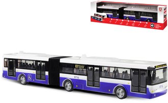 Autobus hls zastvky MHD Modr zptn chod na baterie Svtlo Zvuk CZ