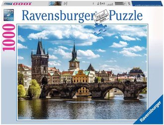 RAVENSBURGER Puzzle Praha Karlv most 1000 dlk 70x50cm skldaka