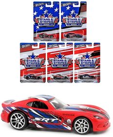 MATTEL HOT WHEELS Auto anglik Stars &amp; Stripes 1:64 5 druh kov