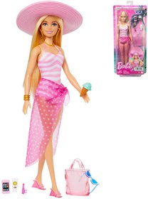 MATTEL BRB Panenka Barbie na pli letn obleek s doplky v krabici