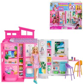 MATTEL BRB Hern set domek s psluenstvm + panenka Barbie