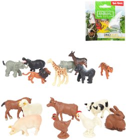 Zvata 2-3cm plastov figurky mini zvtka set 8ks sek 3 druhy