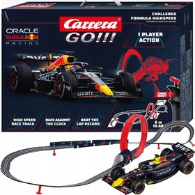 CARRERA Autodrha GO!!! F1 Challenger 6m 203x75cm 1 drha na trafo