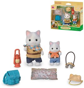 Sylvanian Families Przkumn set 2 figurky Latte koky bratr a miminko s doplky