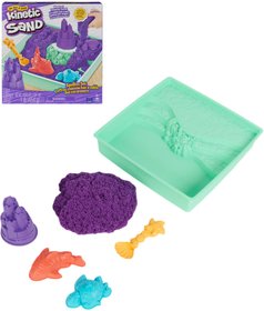 SPIN MASTER Kinetic sand Fialov 450g tekut psek s podlokou a nstroji