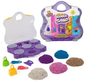 SPIN MASTER Kinetic Sand Variety Case kinetick psek s nstroji v kufku