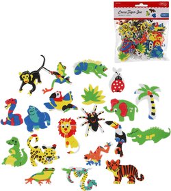 Samolepky pnov zvtka ZOO set 100ks v sku