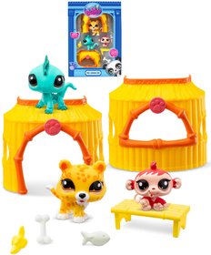 HASBRO LPS Dungle Zvtko Littlest Pet Shop generace 7 set 3ks s doplky