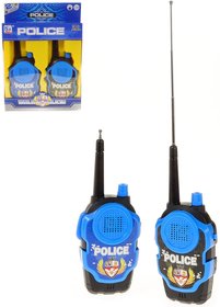 Vyslaky policejn dtsk ernomodr na baterie set 1 pr Walkie Talkie