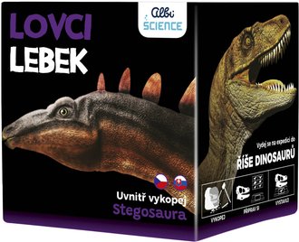 ALBI Science Lovci lebek Stegosaurus vykopej a vystav si lebku dinosaura