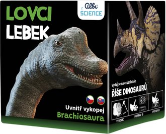 ALBI Science Lovci lebek Brachiosaurus vykopej a vystav si lebku dinosaura