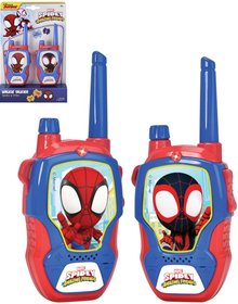 DICKIE Vyslaky dtsk Walkie Talkie 2,4GHz Spidey 16cm set 2ks na baterie