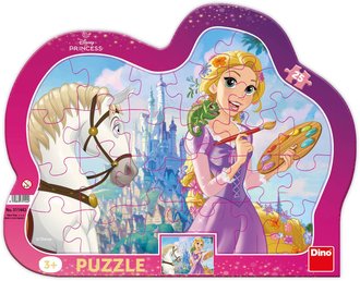 DINO Puzzle obrysov deskov 25 dlk Disney Locika 31x23cm skldaka