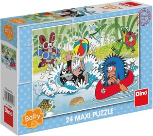 DINO Puzzle baby maxi 24 dlk Krtek ve vod (Krteek) 66x47cm skldaka