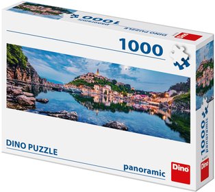 DINO Puzzle panoramatick 1000 dlk Ostrov Krk 95x33cm skldaka