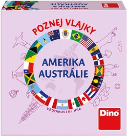 DINO Hra Poznej vlajky Amerika a Austrlie karetn *SPOLEENSK HRY*