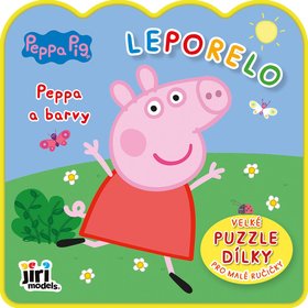 JIRI MODELS Moje prvn leporelo Peppa Pig Peppa a barvy + 5 pnovch dlk