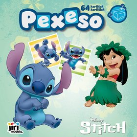 JIRI MODELS Pexeso v seitu Lilo and Stitch s krabikou a omalovnkou