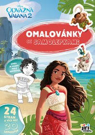 JIRI MODELS Omalovnky A4 se samolepkami Vaiana 2