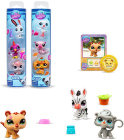 HASBRO LPS Littlest Pet Shop set 3 zvtka s doplky 2. srie 3 druhy v tub