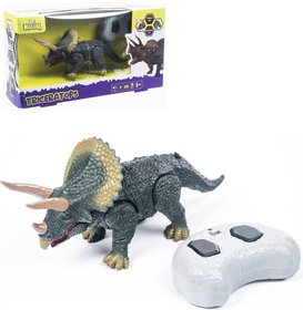 MAC TOYS RC MANAGA Triceratops dinosaurus na vyslaku na baterie Svtlo