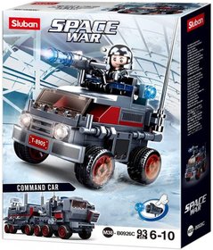 SLUBAN Space War Vozidlo s vodnmi dly 93 dlk + 1 figurka 6v1 STAVEBNICE