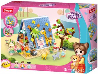 SLUBAN Girls Dream Kempovn 341 dlk + 3 figurky STAVEBNICE