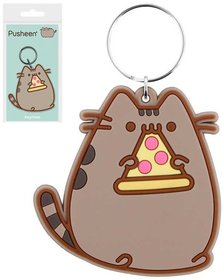 Klenka Pusheen Pizza 6cm pvsek na kle gumov