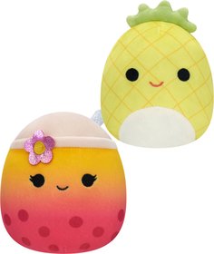 PLY Squishmallows 2v1 ananas Maui a bubble tea Bergit 13cm *PLYOV HRAKY*