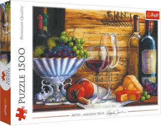 TREFL PUZZLE Obraz Na vinici 85x58cm skldaka 1500 dlk