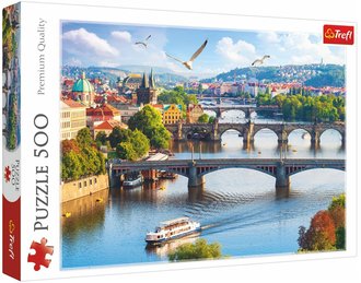 TREFL PUZZLE Foto Prask mosty 500 dlk 48x34cm skldaka