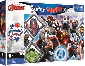 TREFL PUZZLE Super Shape XL Avengers 60x40cm skldaka 104 dlk