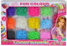 UDLEJ SI NRAMEK Gumiky barevn LOOM BANDS 2400ks + tkalcovsk stav