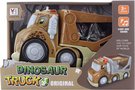 Auto dino truck set se 2 dinosaury na baterie Svtlo Zvuk plast