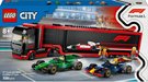 LEGO CITY Auto Kamion F1 s vozy F1 RB20 a AMR24 60445 STAVEBNICE