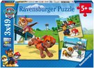 RAVENSBURGER Puzzle 3x49 dlk Tlapkov patrola: Ps tm 21x21cm 3v1