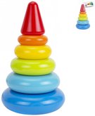 Pyramida baby navlkac barevn vika 20cm s 5 krouky plast