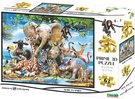 Puzzle 3D Afrika smv 31x23cm 63 dlk vesel skldaka v krabici