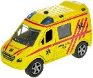 Auto ambulance sanitka zptn chod CZ na baterie mluv esky Svtlo Zvuk kov